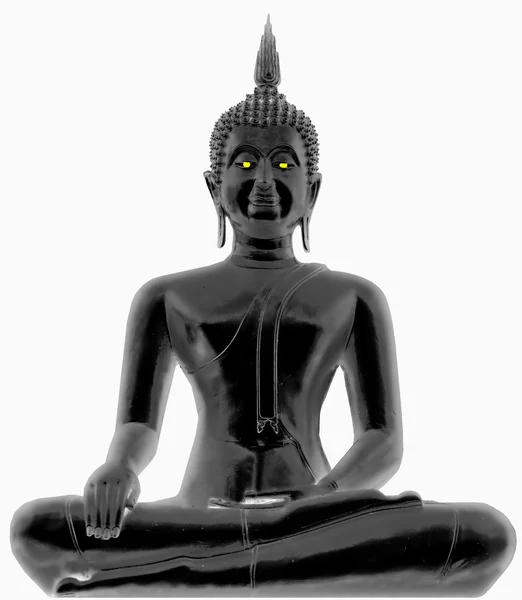O status de Buda isolado no fundo branco — Fotografia de Stock