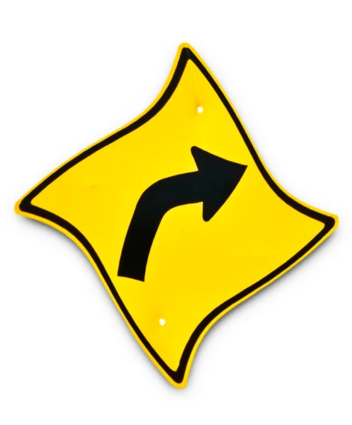 The Guide post of turn right — Stock Photo, Image