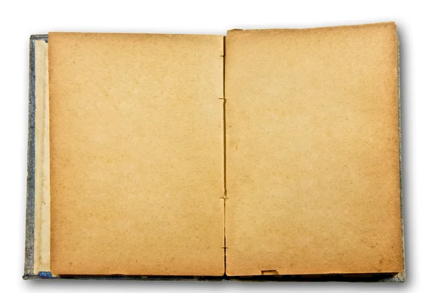 Винтажная пустая книга изолирована на белом фоне — стоковое фото