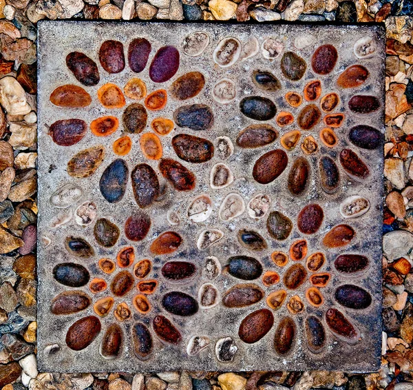 Abstraktní pozadí textury čtvercové kamínek — Stock fotografie