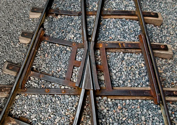 A vista da linha férrea — Fotografia de Stock