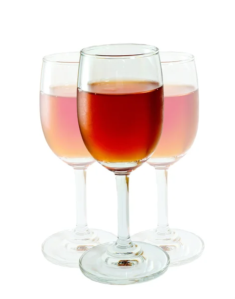 La copa de vino aislada sobre fondo blanco —  Fotos de Stock