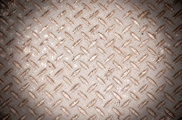 グランジ錆びたスチールの床プレート背景テクスチャ — ストック写真