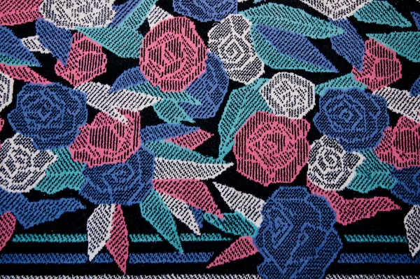 The Pattern rose on rug background — Stock Photo, Image