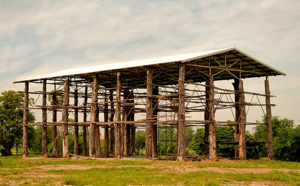 木製の大きな constructioin — ストック写真