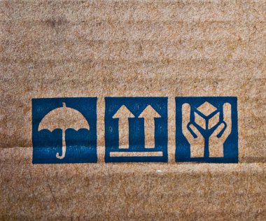 The Brown corrugated paper clipart