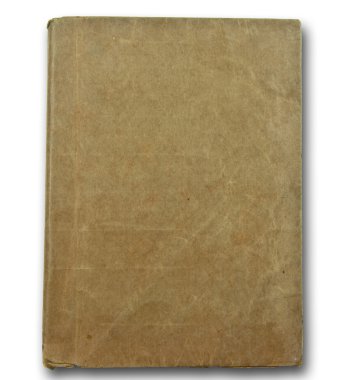 The Vintage brown book isolated on white background clipart