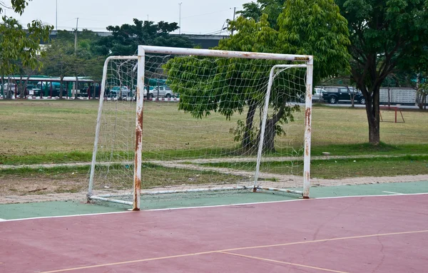 The View of a football empty goal — Stock Photo, Image