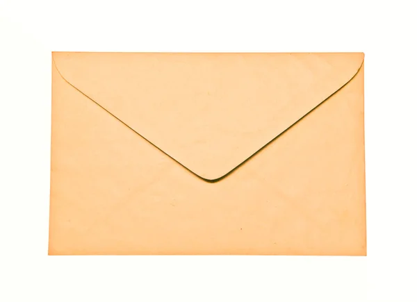 O envelope isolado no fundo branco — Fotografia de Stock