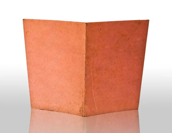 Ročník vázaná kniha izolovaných na bílém pozadí — Stock fotografie