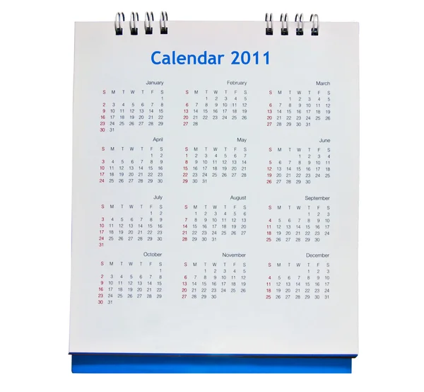 El calendario 2011 — Foto de Stock