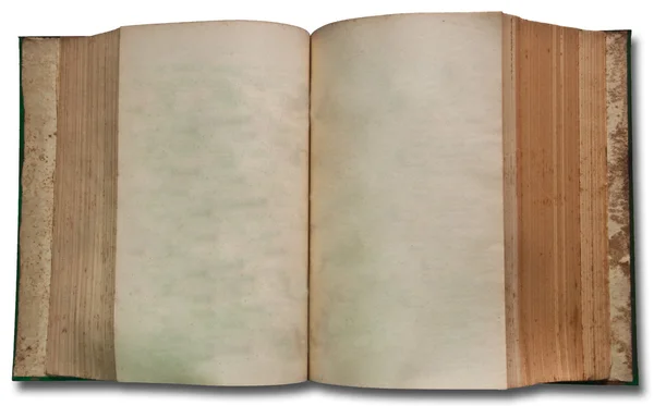 O livro velho isolado em fundo branco — Fotografia de Stock