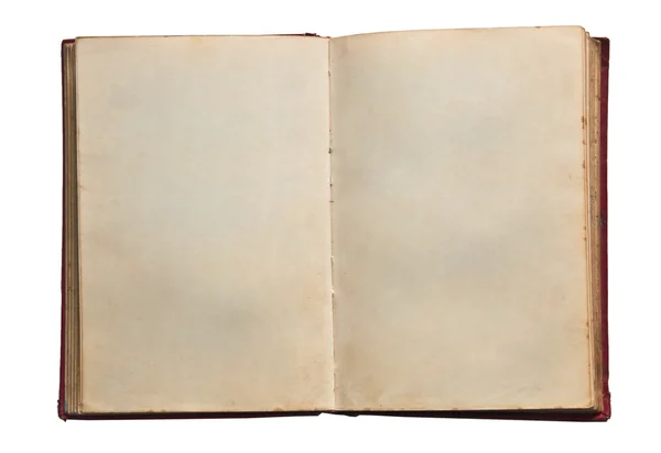 Stará kniha izolované na bílém pozadí — Stock fotografie