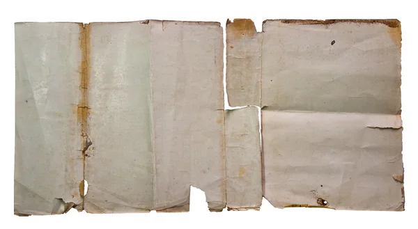 Starý papír izolovaných na bílém pozadí — Stock fotografie