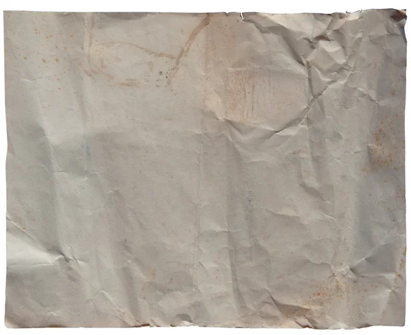 El viejo papel aislado sobre fondo blanco —  Fotos de Stock