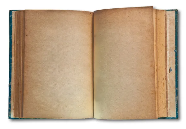 Стара книга ізольована на білому тлі — стокове фото