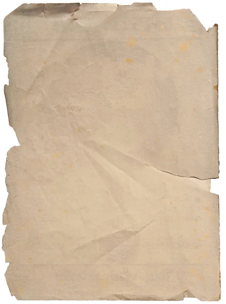 白い背景上に分離されて古い紙 — ストック写真