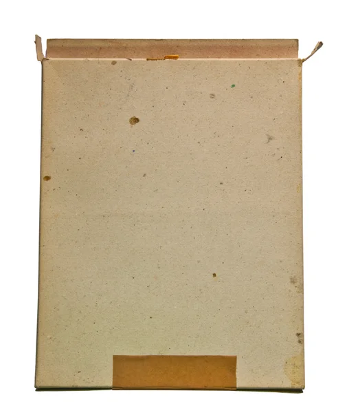 Το χάρτινο κουτί που απομονώνονται σε λευκό φόντο — Φωτογραφία Αρχείου