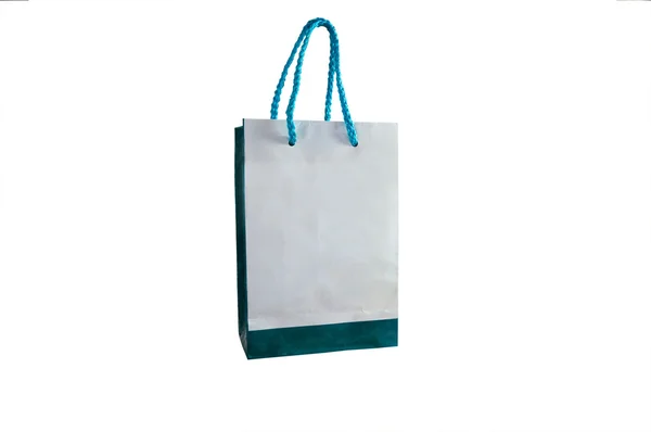 Il sacchetto di carta isolato su sfondo bianco — Foto Stock