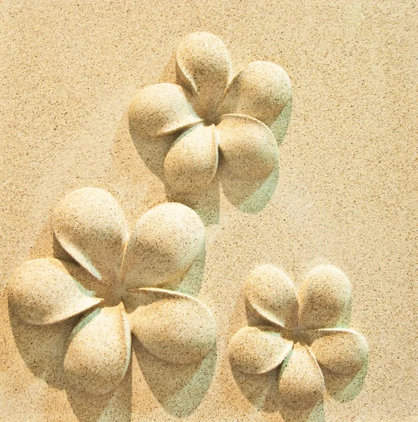 The Sculpture sandstone of flower — Stock Photo, Image