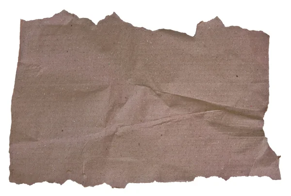 Eski bir kağıt beyaz zemin üzerine izole — Stok fotoğraf