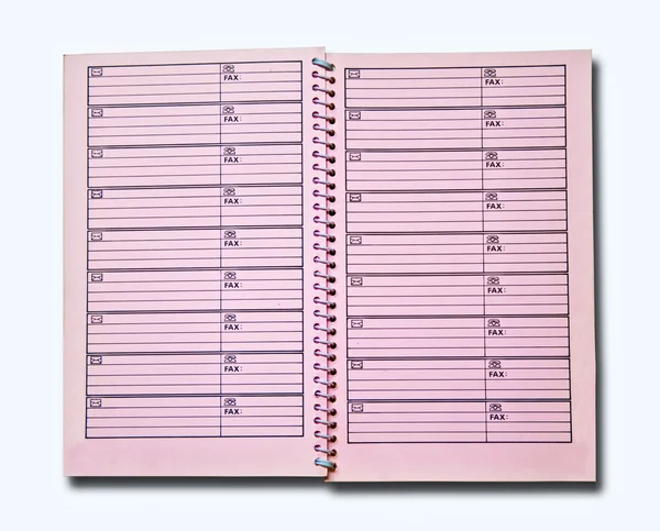 El espacio en blanco del cuaderno —  Fotos de Stock
