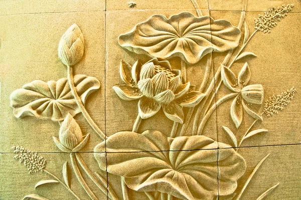 Ο ψαμμίτης γλυπτό της lotus — Φωτογραφία Αρχείου