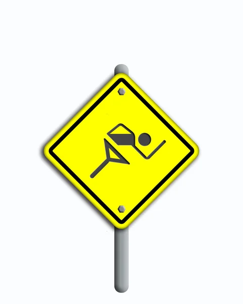 Иконка на дорожном знаке . — стоковое фото