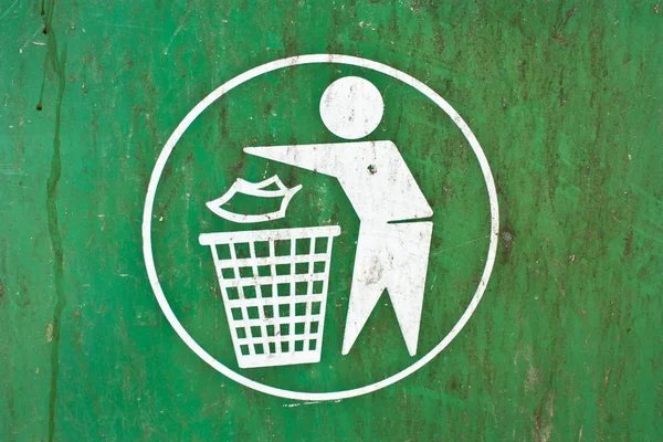 Símbolo de un basurero . — Foto de Stock