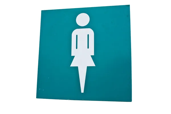 女洗手间标志 — 图库照片