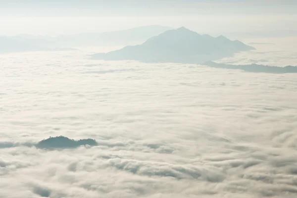 stock image Morning mist in valley