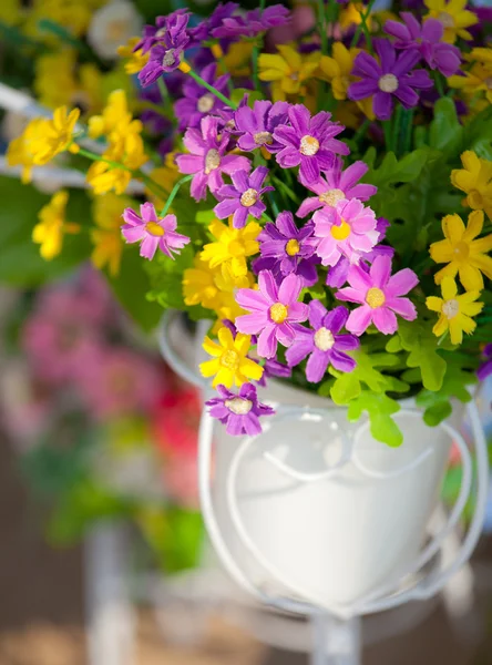Beautiful artificial flowers — Stock Photo, Image