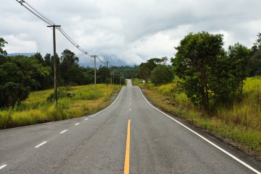 Road Tayland kırsal kesimde