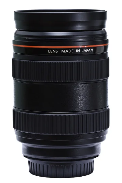 Black lens white words 'Made in Japan' — Stock Photo, Image