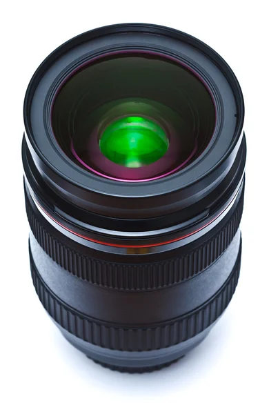 Black lens on white background — Stock Photo, Image