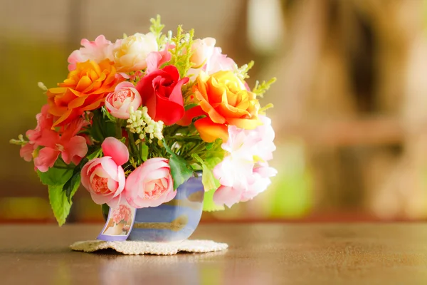 Decorative artificial flowers — Stock Photo, Image