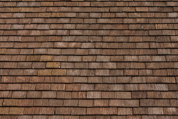 Thai style wood tile roof