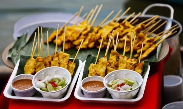 stock image Pork Satay, popular Thai-Chinese food