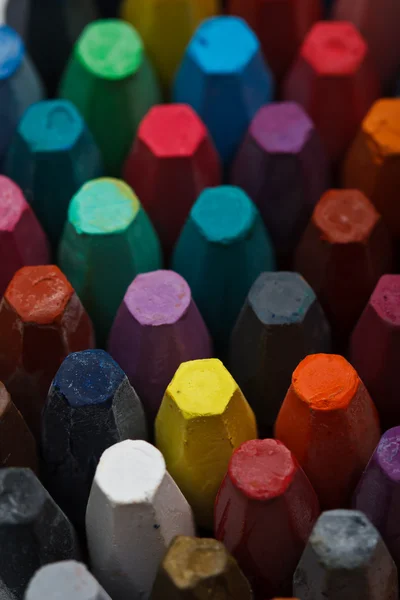 Stack of oil pastels — Stock Photo, Image