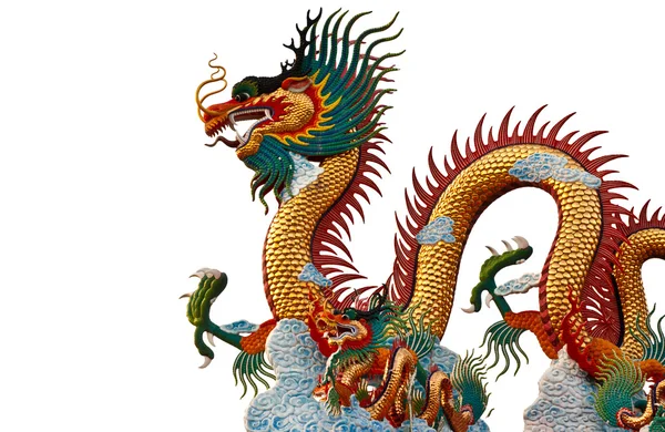 Native Chinese style dragon statue — Stock Photo, Image