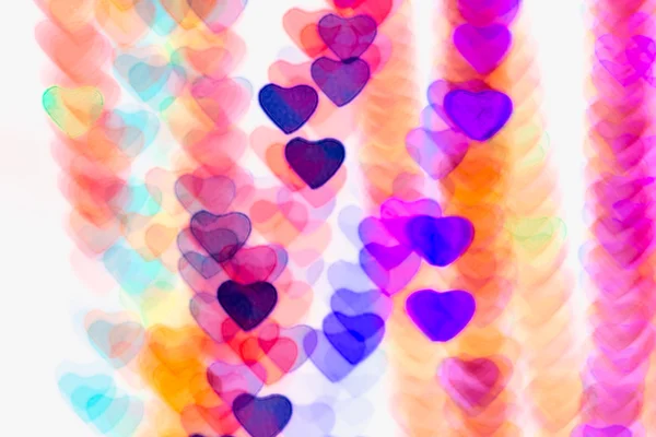 Corazón colorido forma fondo — Foto de Stock