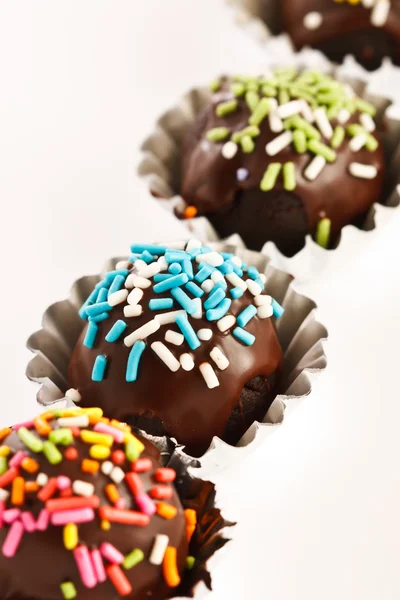 Colorful chocolate dessert decoration — Stock Photo, Image