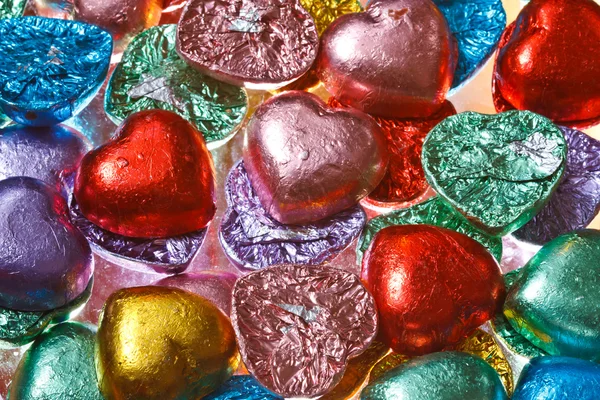 Stock image Heart shape chocolates