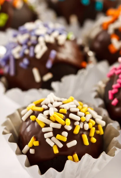 Bunte Schokolade Dessert Dekoration — Stockfoto
