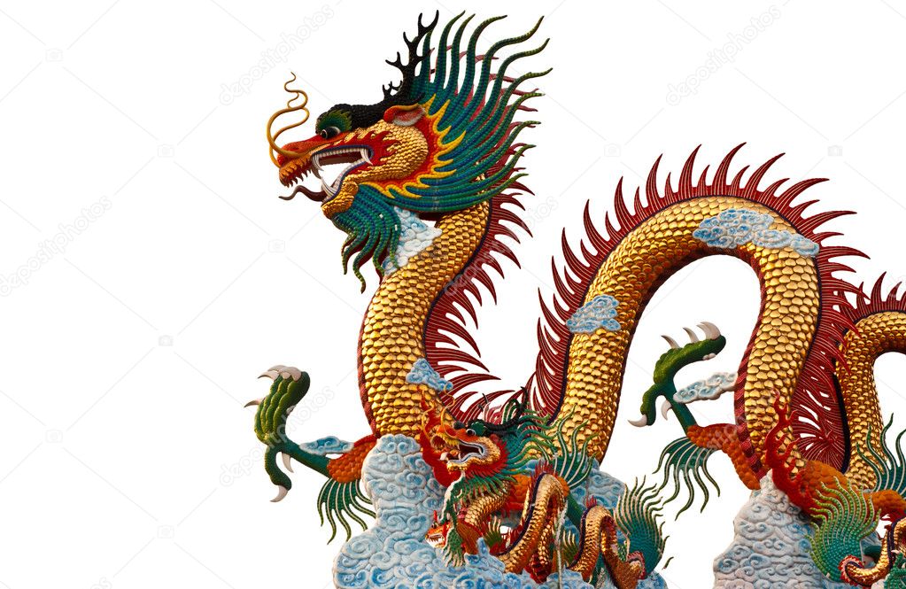 Native Chinese style dragon statue
