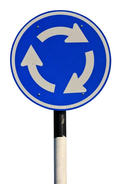 Kreisverkehrszeichen — Stockfoto
