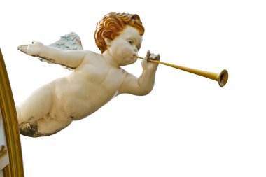 Baby angel in roman style clipart