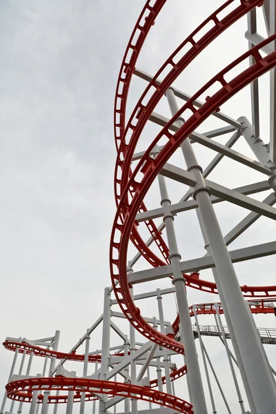 Roller coaster spoor — Stockfoto