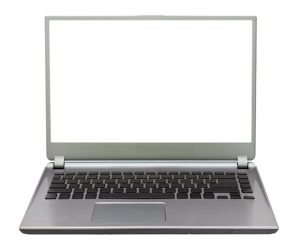Beyaz arkaplanda dizüstü bilgisayar — Stok fotoğraf