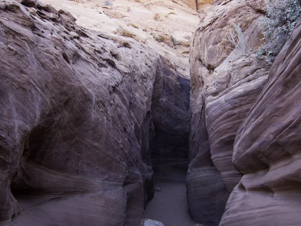 Entrada para caminhadas de canyon slot — Fotografia de Stock